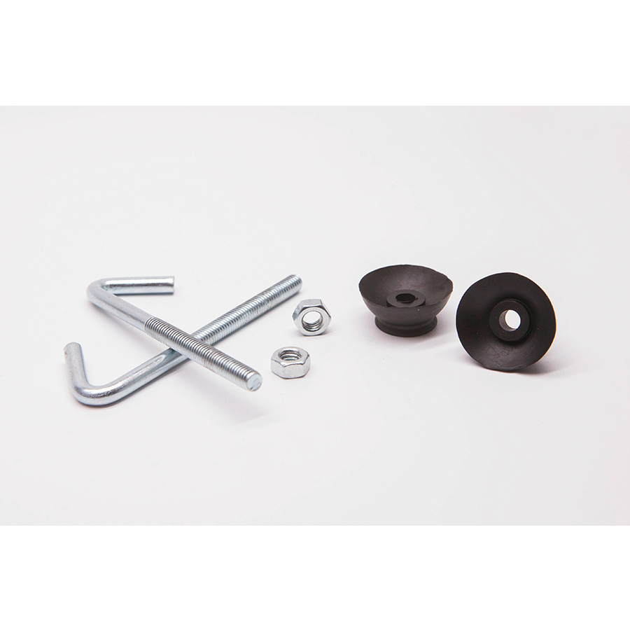 J BOLTS & NUTS  WITH RUBBER WASHER