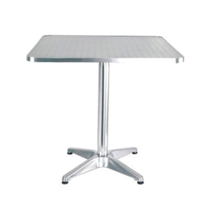 ALUMINUM SQUARE TABLE WITH FOUR FEET RAST-008